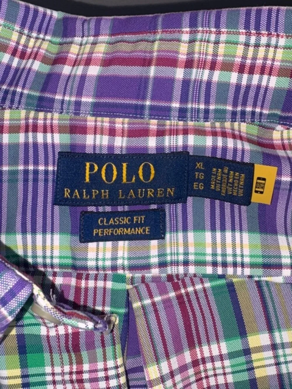 NWOT Men's Polo Ralph Lauren Classic Fit Performance Oxford Shirt Timeless Large